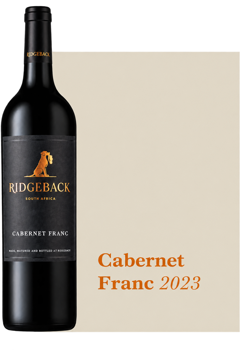 Luxury Ridgeback Cabernet Franc Label Mockup